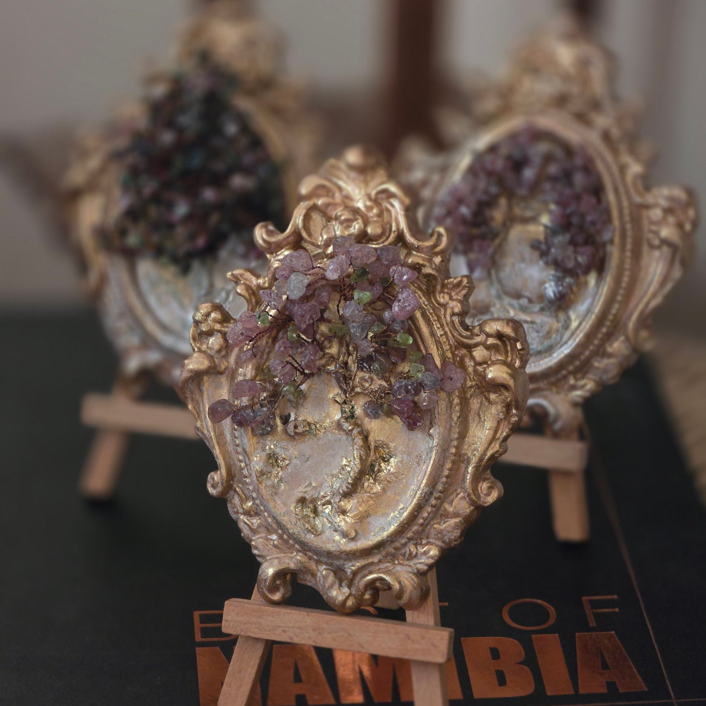 Tree of Life Tourmaline Crystal Tree – Handmade Gemstone Decor