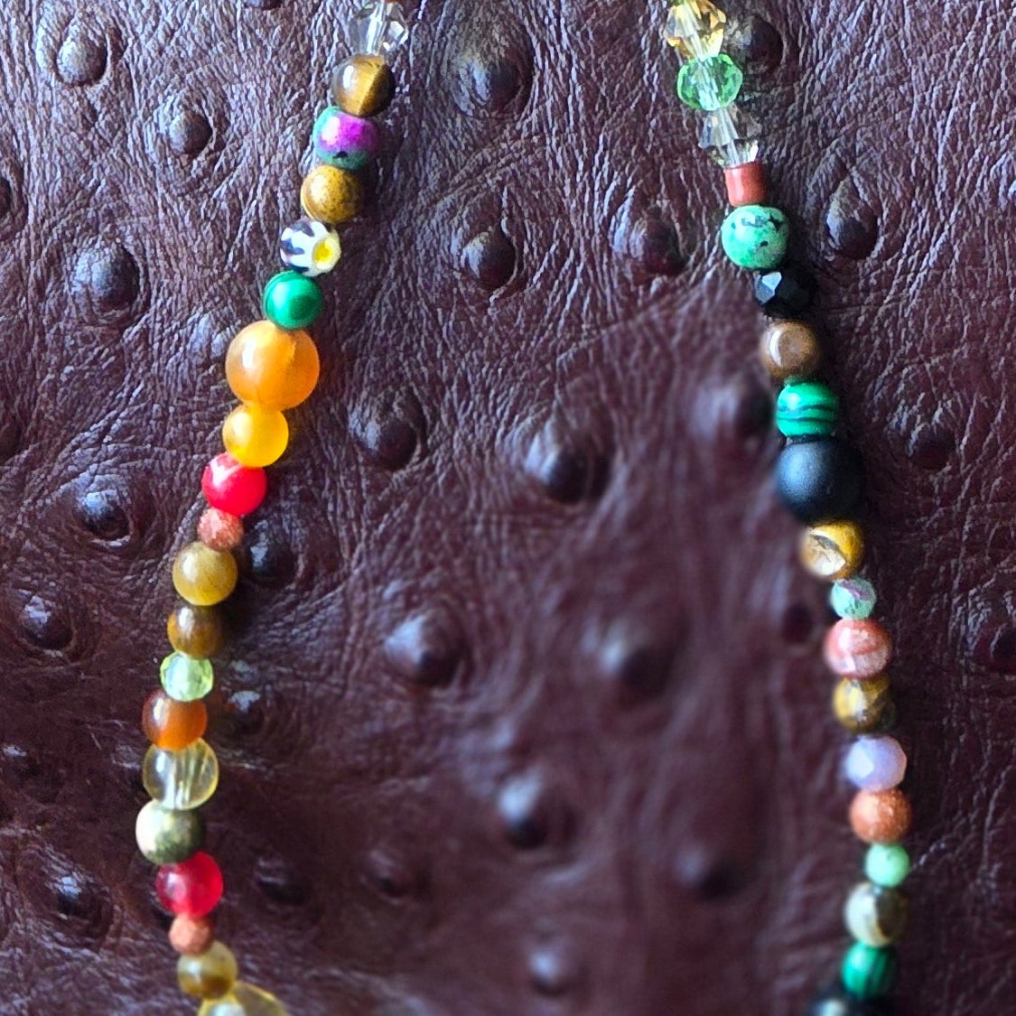 luxury crystal bag charm multicolor gemstones energy balance accessory