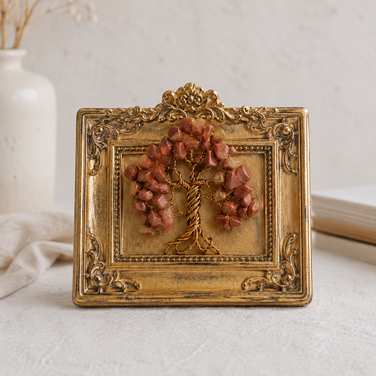 Mini Sunstone Crystal Tree of Life handmade by SIVONA