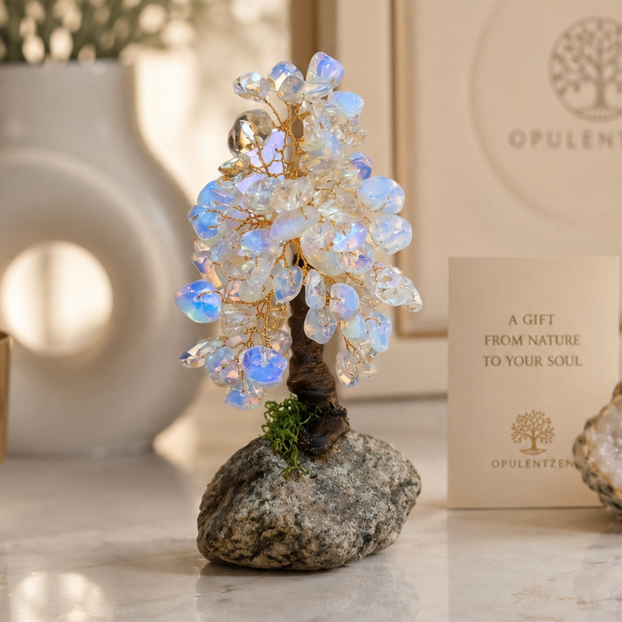 Tree of Life Christmas gift handcrafted from natural gemstones
