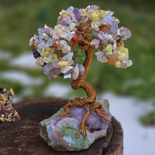 Wealth and Abundance Crystal Tree Feng Shui Money Tree Decor